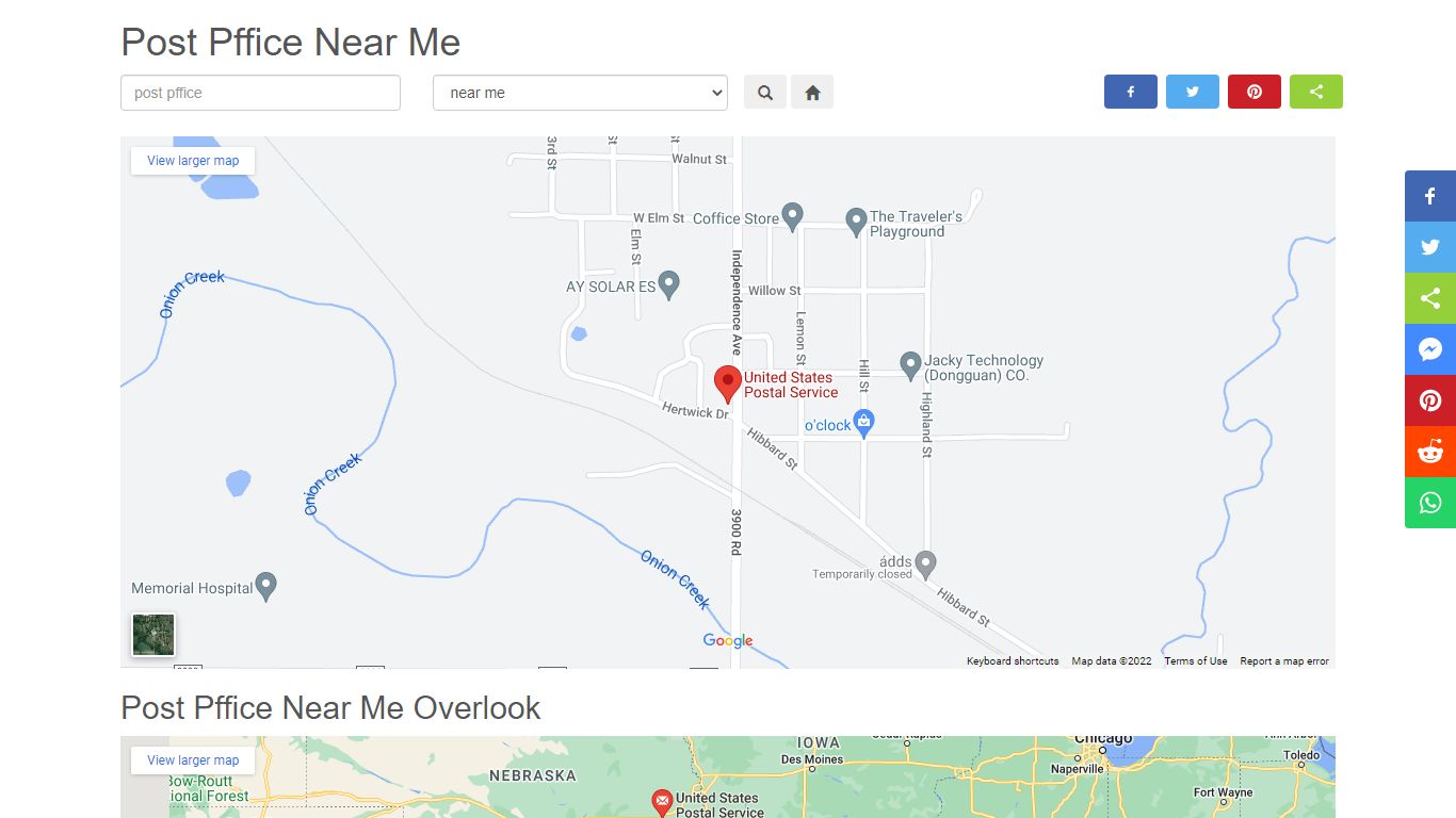 Post Pffice Near Me